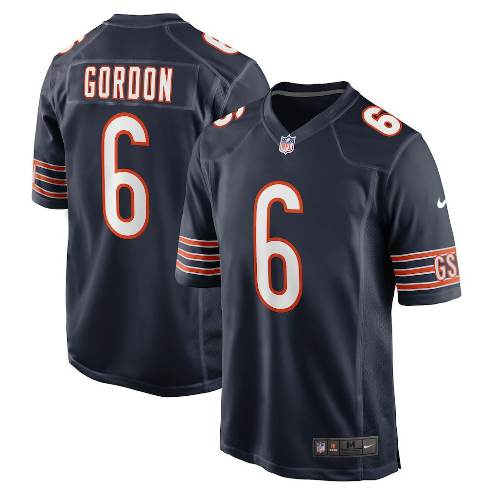 Nike Kyler Gordon Chicago Bears Game Player Jersey Navy