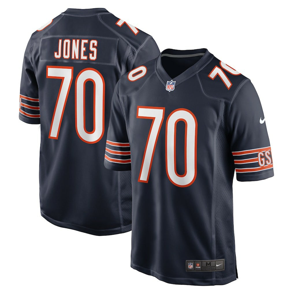 Nike Braxton Jones Chicago Bears Game Player Jersey Navy