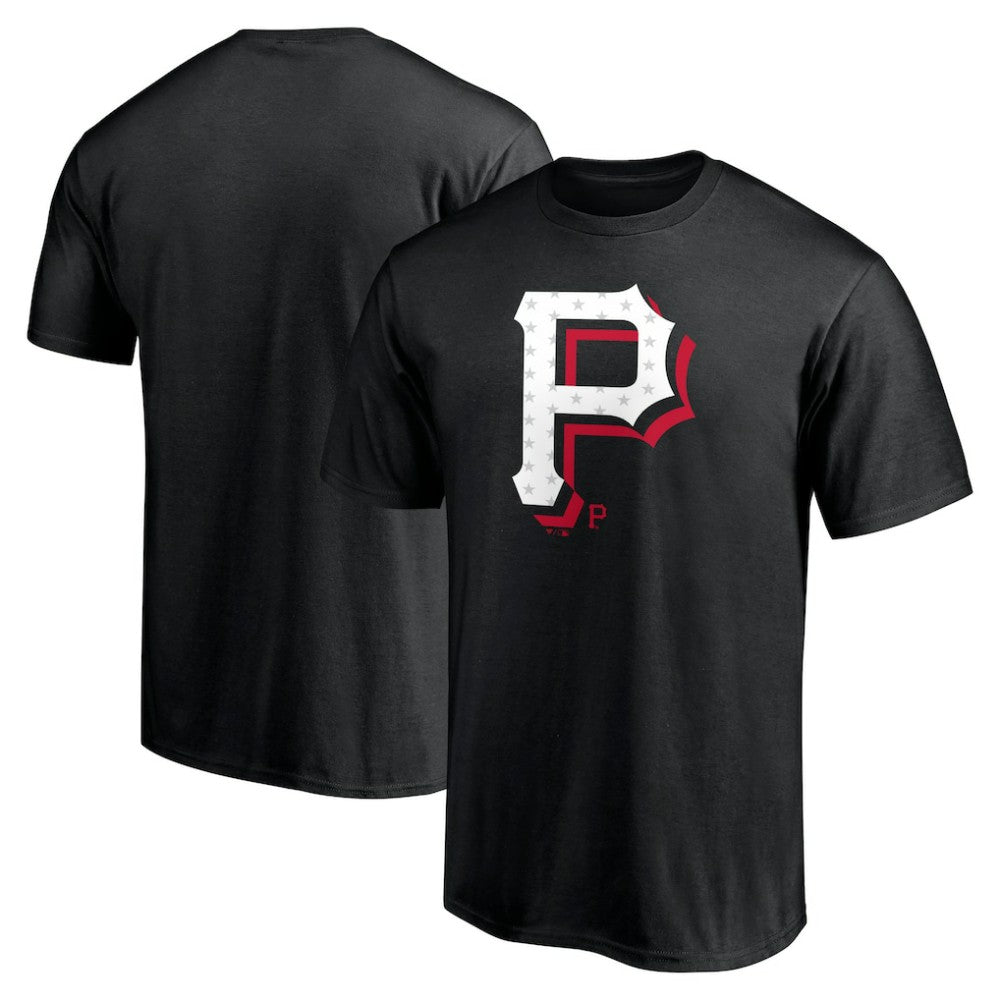 Pittsburgh Pirates Red White and Team T-Shirt - Black - MLB Online