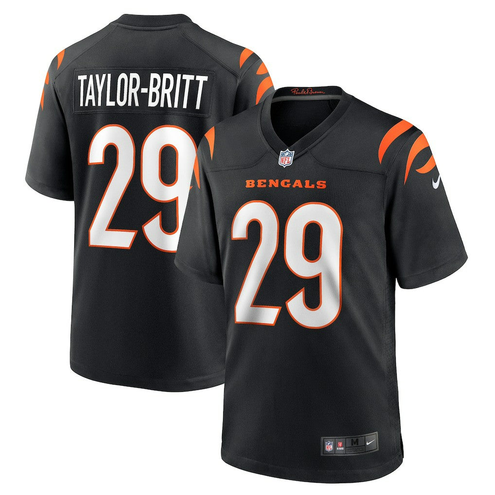 Nike Cam Taylor-Britt Cincinnati Bengals Game Player Jersey Black