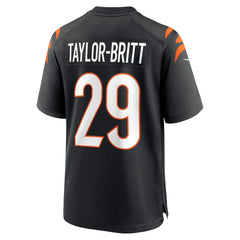 Nike Cam Taylor-Britt Cincinnati Bengals Game Player Jersey Black