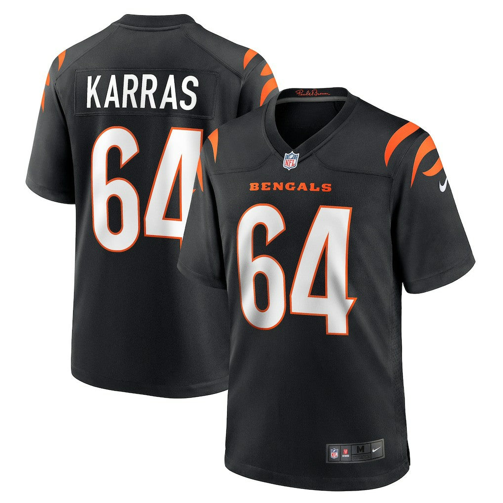 Nike Ted Karras Cincinnati Bengals Game Player Jersey Black