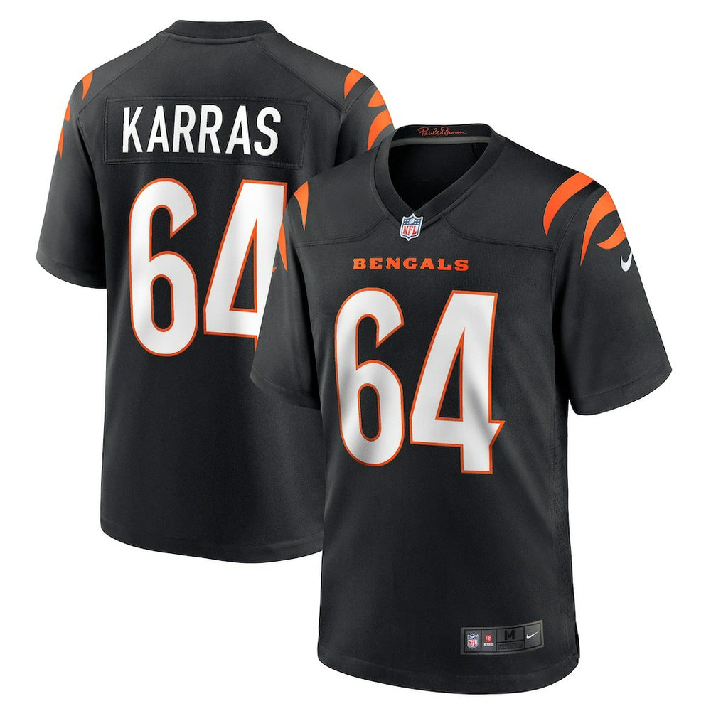Nike Ted Karras Cincinnati Bengals Game Player Jersey Black