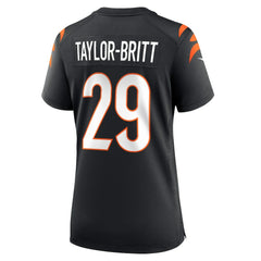 Nike Cam Taylor-Britt Cincinnati Bengals Women's Game Player Jersey Black