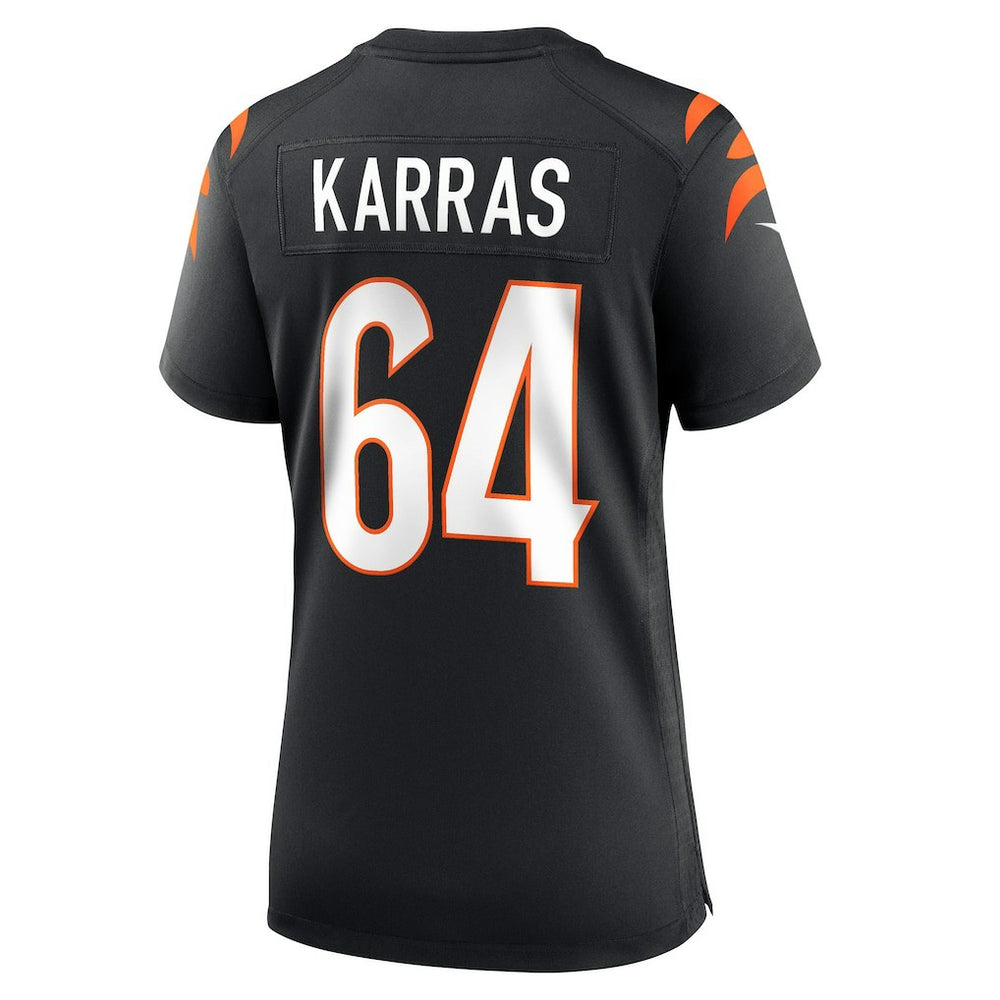 Nike Ted Karras Cincinnati Bengals Women's Game Player Jersey Black