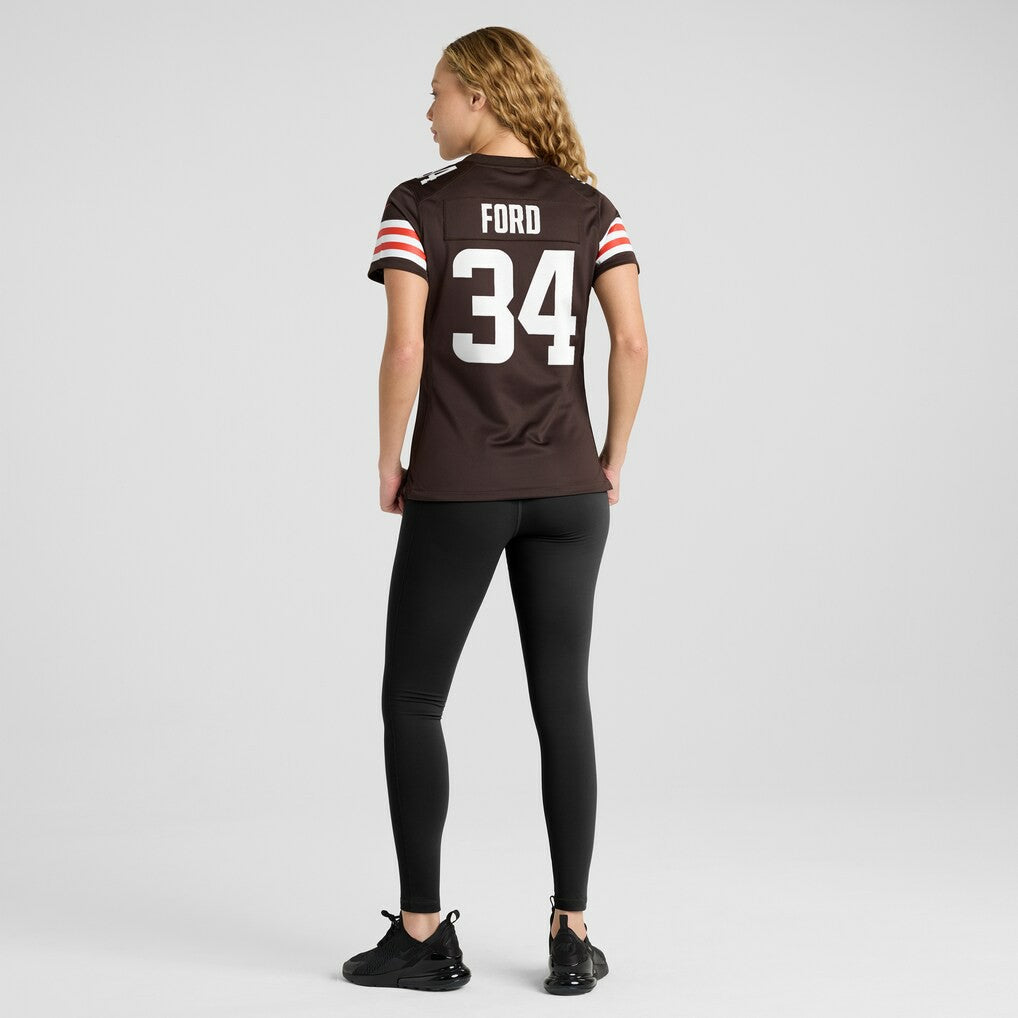 Nike Jerome Ford Cleveland Browns Women's Game Player Jersey Brown