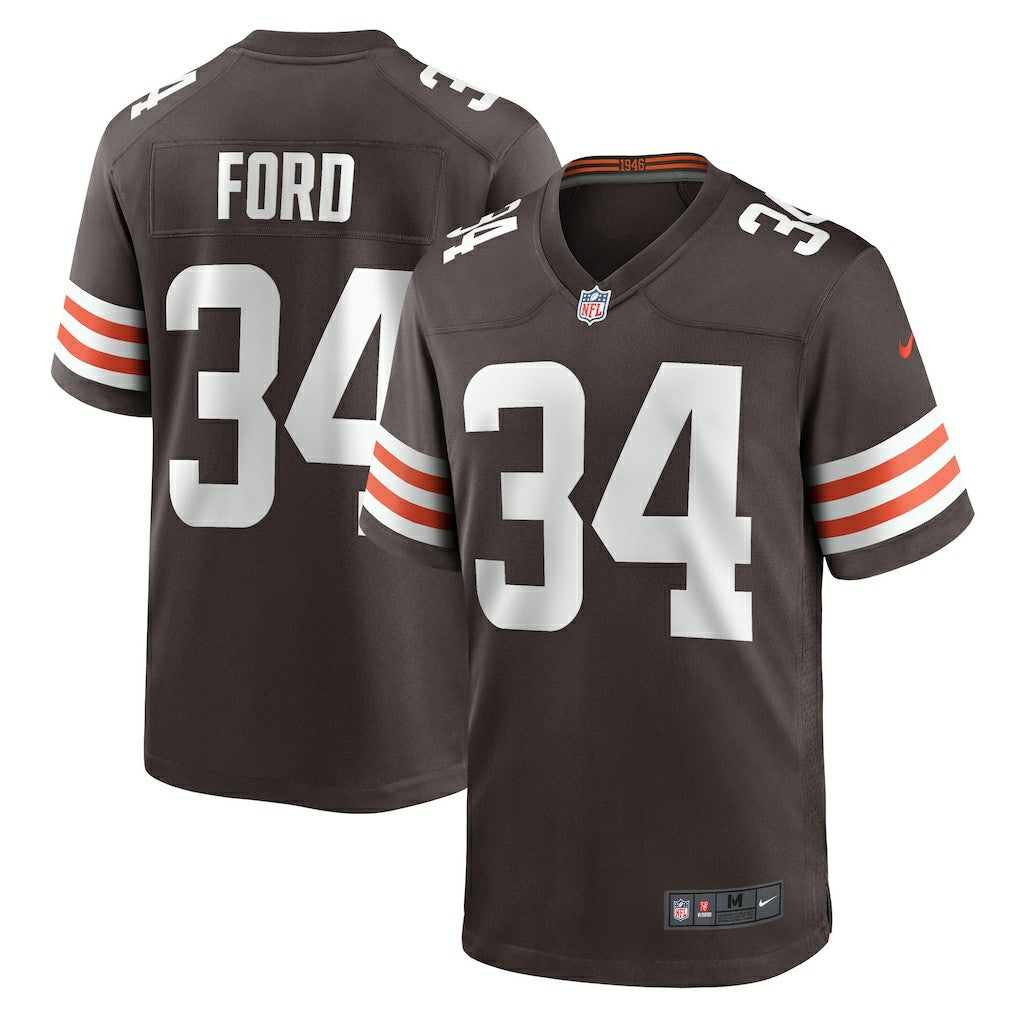 Nike Jerome Ford Cleveland Browns Game Player Jersey Brown