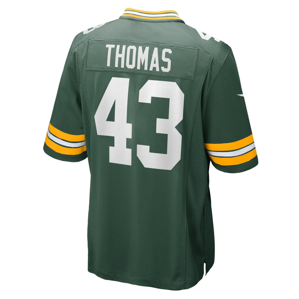 Nike Kiondre Thomas Green Bay Packers Game Player Jersey Green