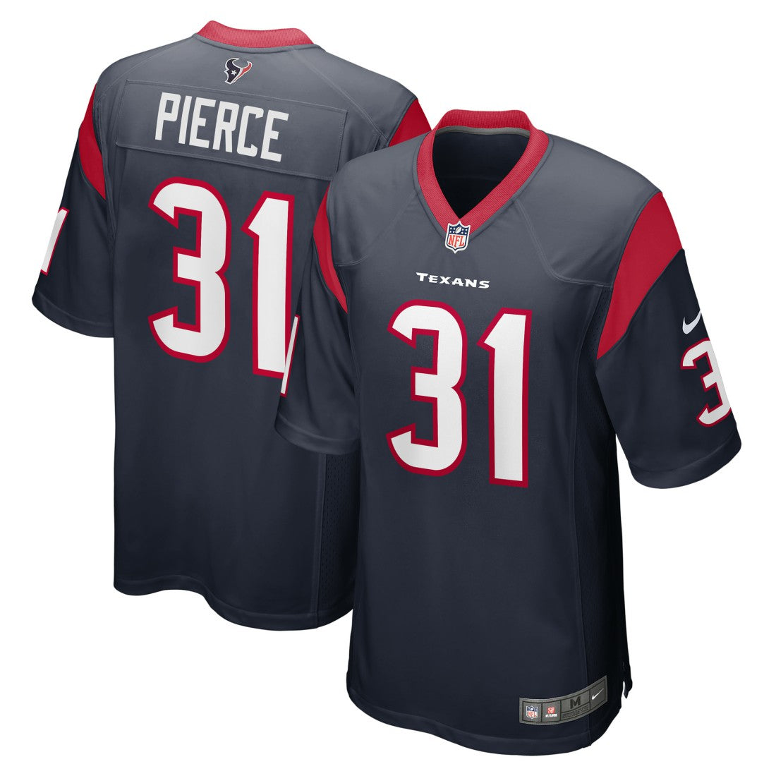 Nike Dameon Pierce Houston Texans Game Player Jersey Navy