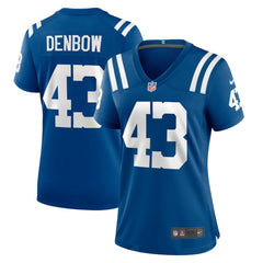 Nike Trevor Denbow Indianapolis Colts Women's Game Player Jersey Royal