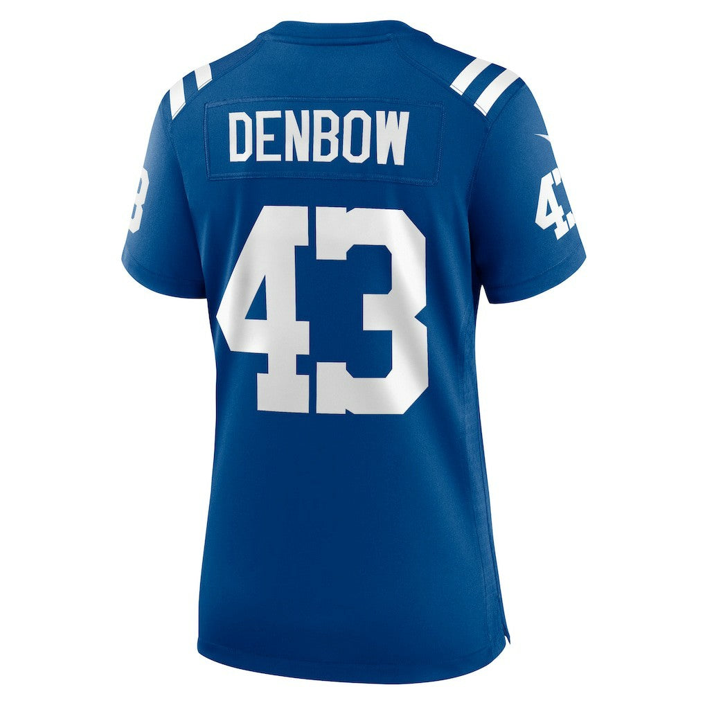 Nike Trevor Denbow Indianapolis Colts Women's Game Player Jersey Royal