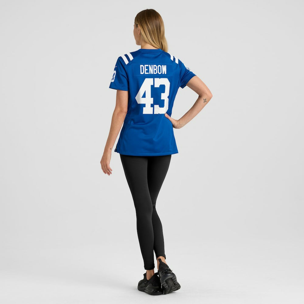 Nike Trevor Denbow Indianapolis Colts Women's Game Player Jersey Royal