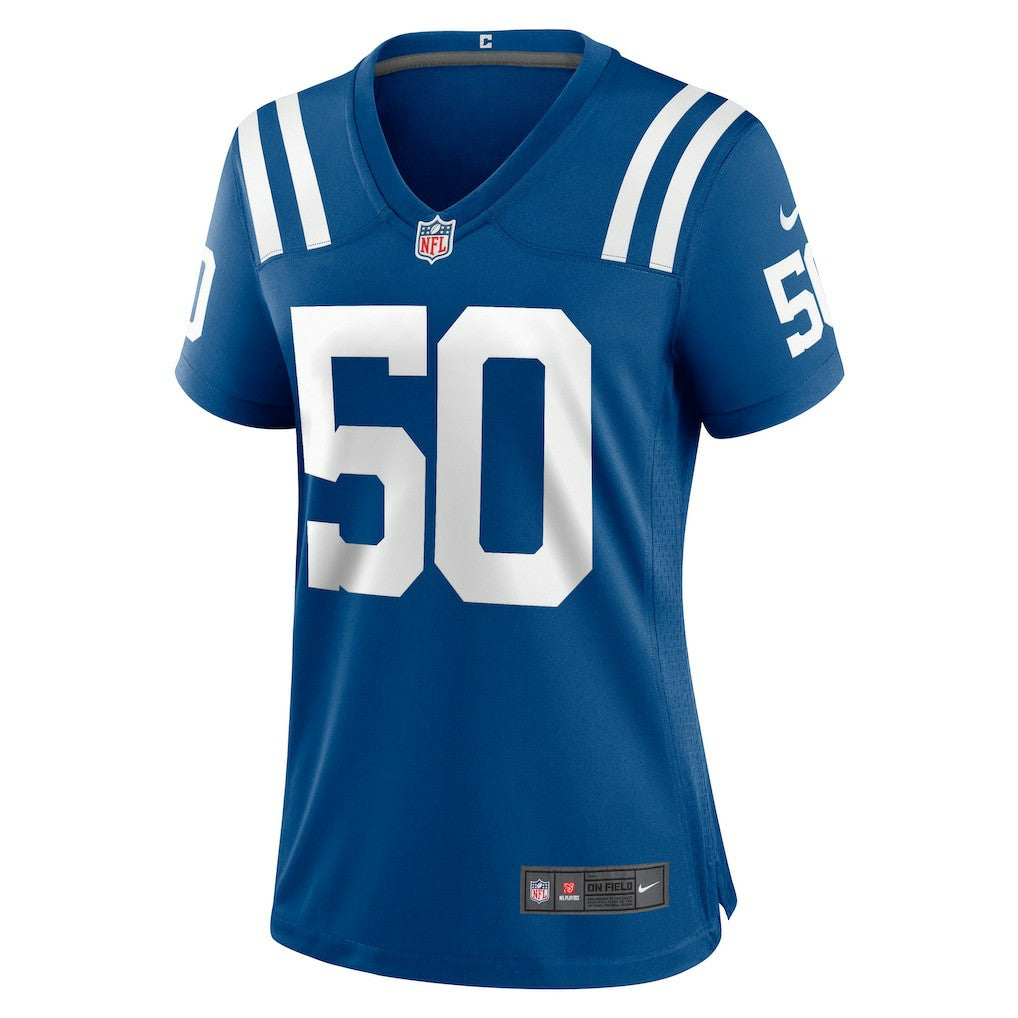 Nike Segun Olubi Indianapolis Colts Women's Game Player Jersey Royal