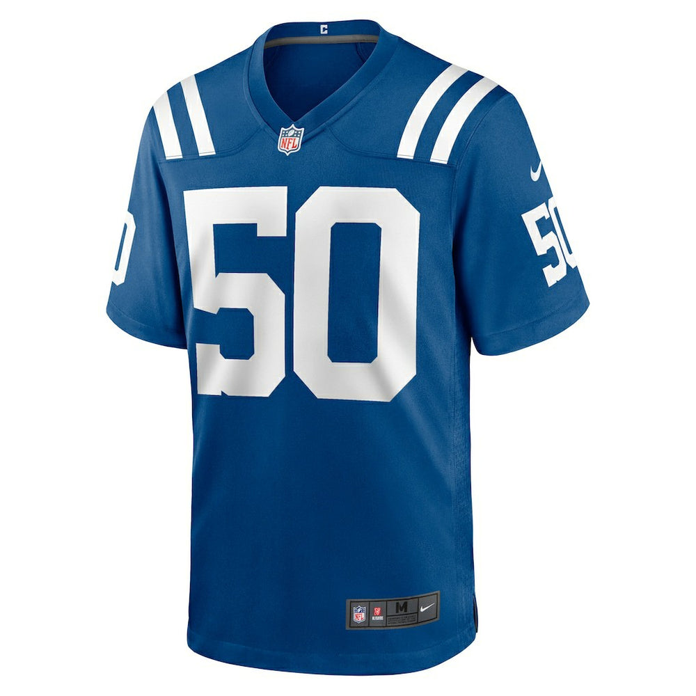 Nike Segun Olubi Indianapolis Colts Game Player Jersey Royal