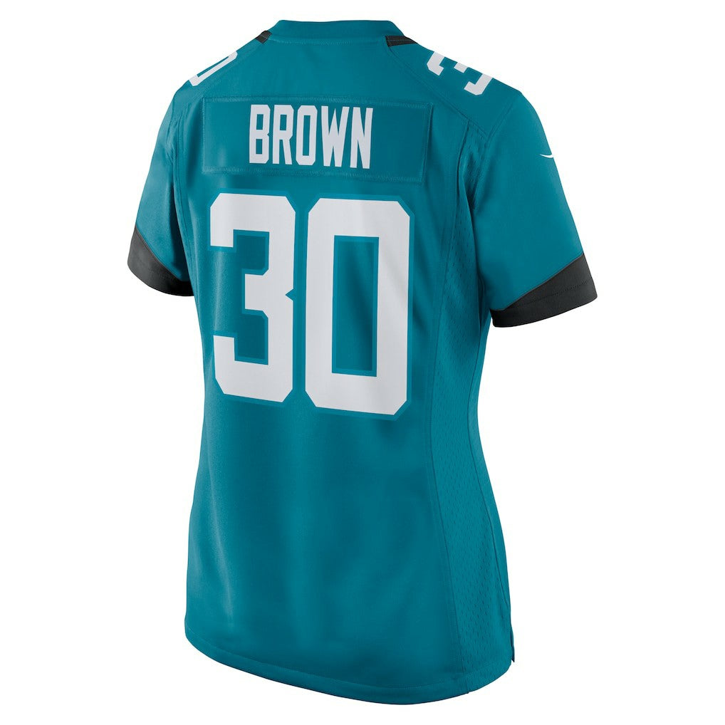 Nike Montaric Brown Jacksonville Jaguars Women's Game Player Jersey Teal