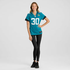 Nike Montaric Brown Jacksonville Jaguars Women's Game Player Jersey Teal