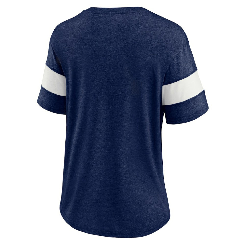 Seattle Kraken Fanatics Women's Special Edition 2.0 Ring The Alarm V-Neck T-Shirt - Heather Navy - NHL 5114308