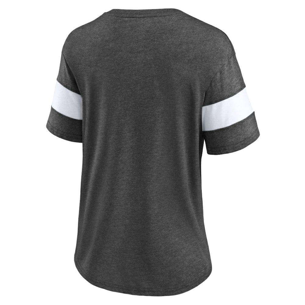Washington Capitals Fanatics Women's Special Edition 2.0 Ring The Alarm V-Neck T-Shirt - Heather Charcoal - NHL 5114318