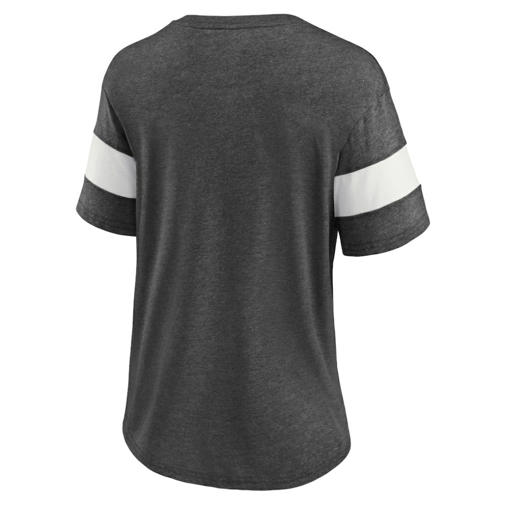 Pittsburgh Penguins Fanatics Women's Special Edition 2.0 Ring The Alarm V-Neck T-Shirt - Heather Charcoal - NHL 5114324