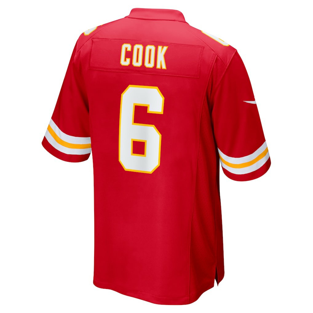Nike Bryan Cook Kansas City Chiefs Game Player Jersey Red