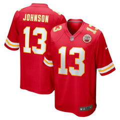 Nike Nazeeh Johnson Kansas City Chiefs Game Player Jersey Red