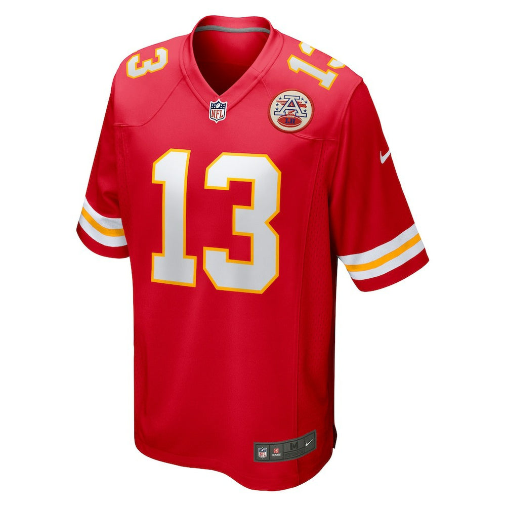 Nike Nazeeh Johnson Kansas City Chiefs Game Player Jersey Red