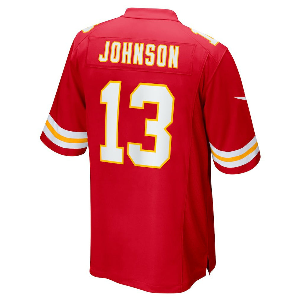 Nike Nazeeh Johnson Kansas City Chiefs Game Player Jersey Red
