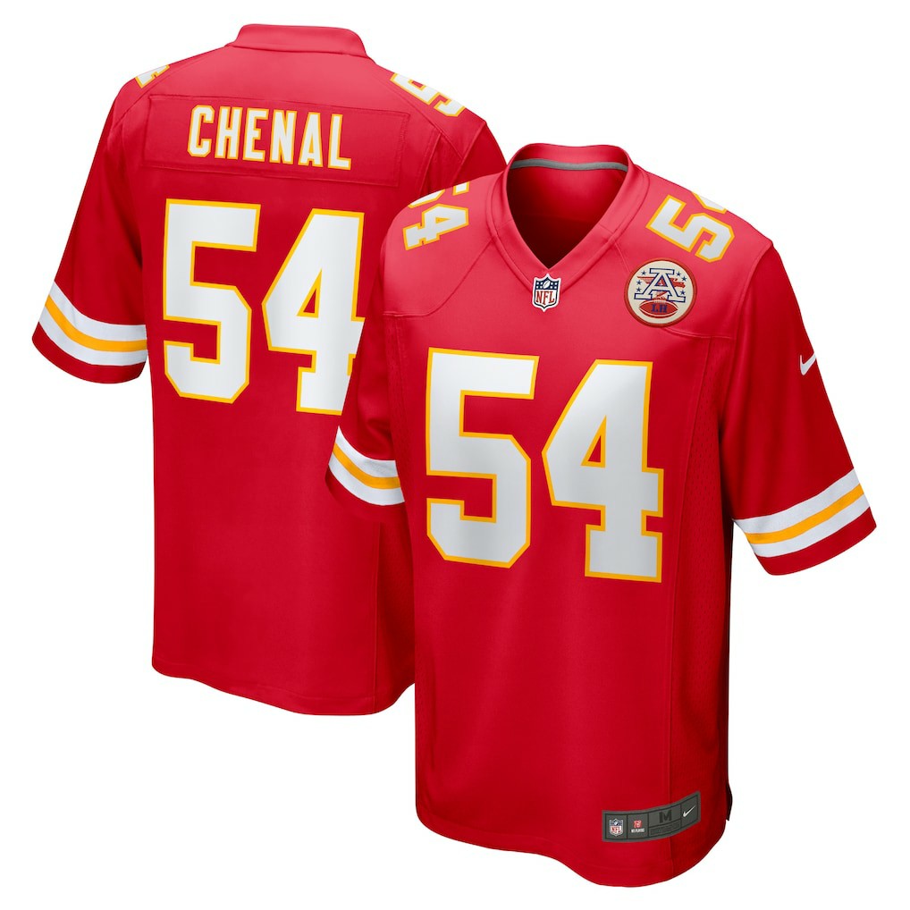 Nike Leo Chenal Kansas City Chiefs Game Player Jersey Red