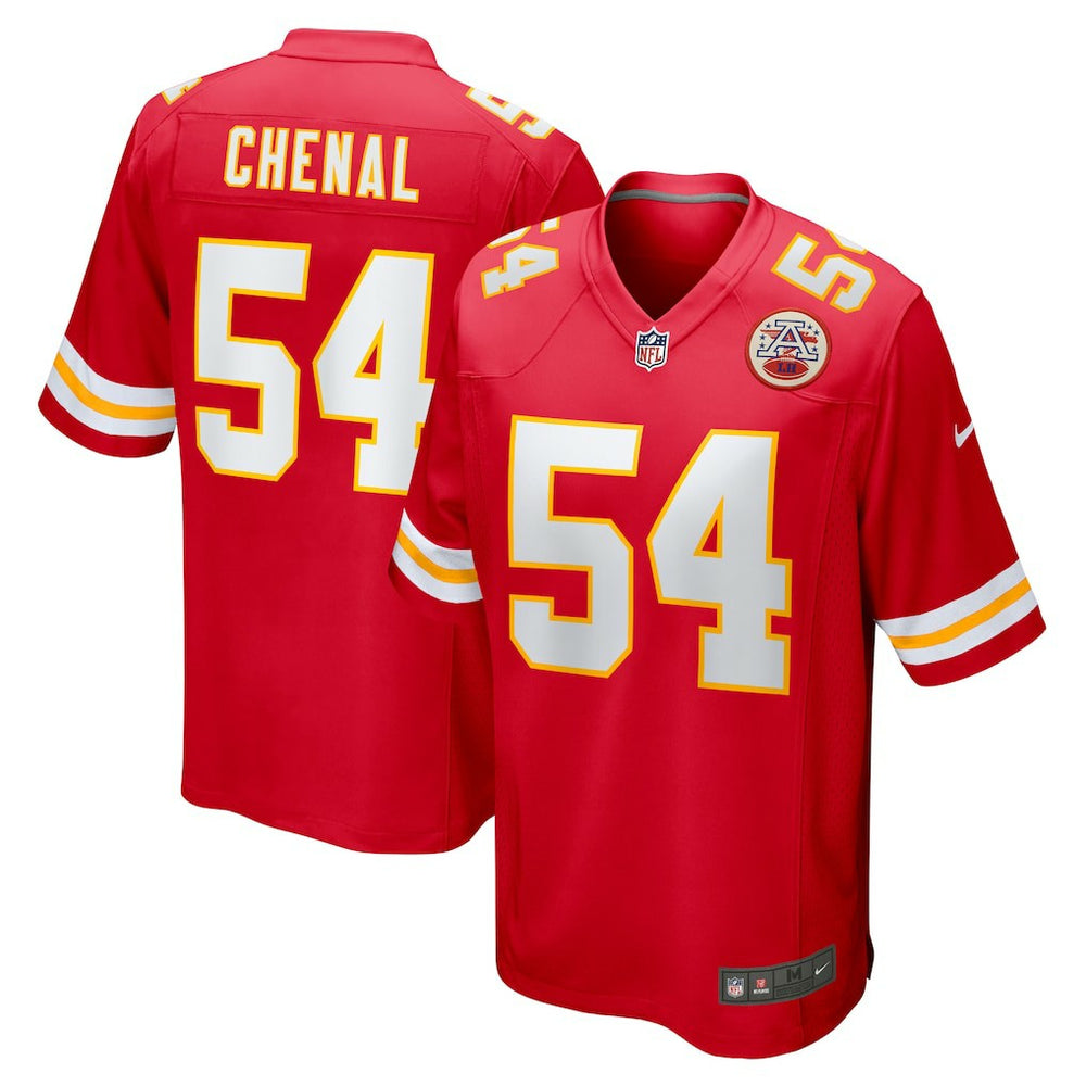 Nike Leo Chenal Kansas City Chiefs Game Player Jersey Red