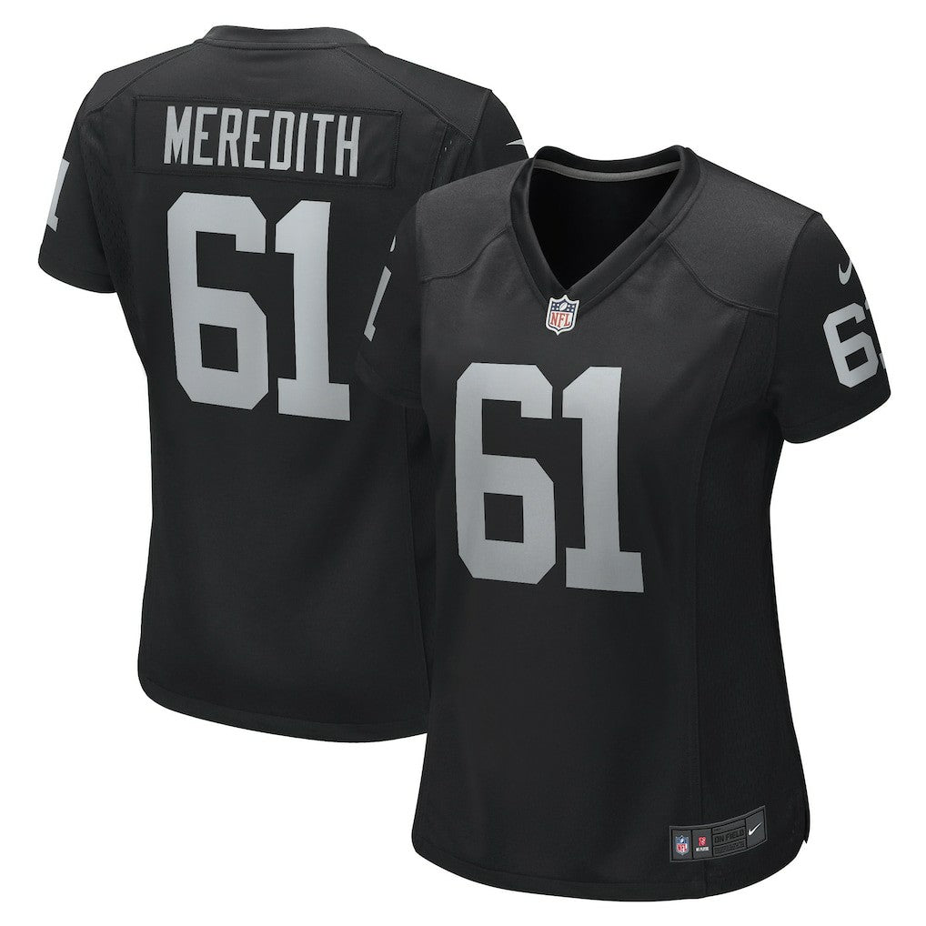 Nike Jordan Meredith Las Vegas Raiders Women's Game Player Jersey Black