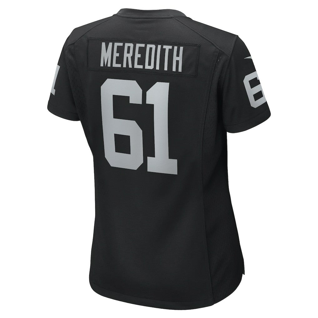 Nike Jordan Meredith Las Vegas Raiders Women's Game Player Jersey Black