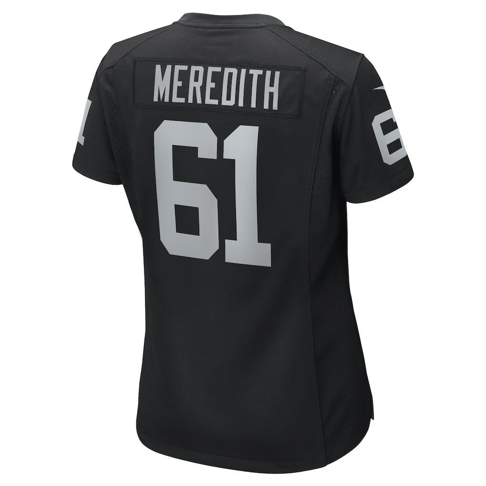 Nike Jordan Meredith Las Vegas Raiders Women's Game Player Jersey Black