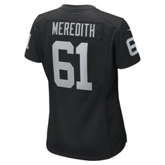 Nike Jordan Meredith Las Vegas Raiders Women's Game Player Jersey Black