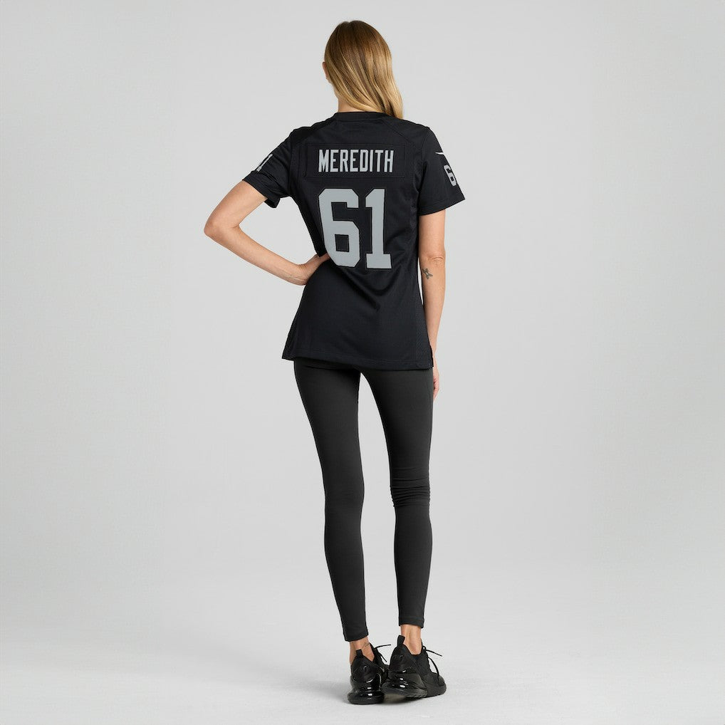Nike Jordan Meredith Las Vegas Raiders Women's Game Player Jersey Black