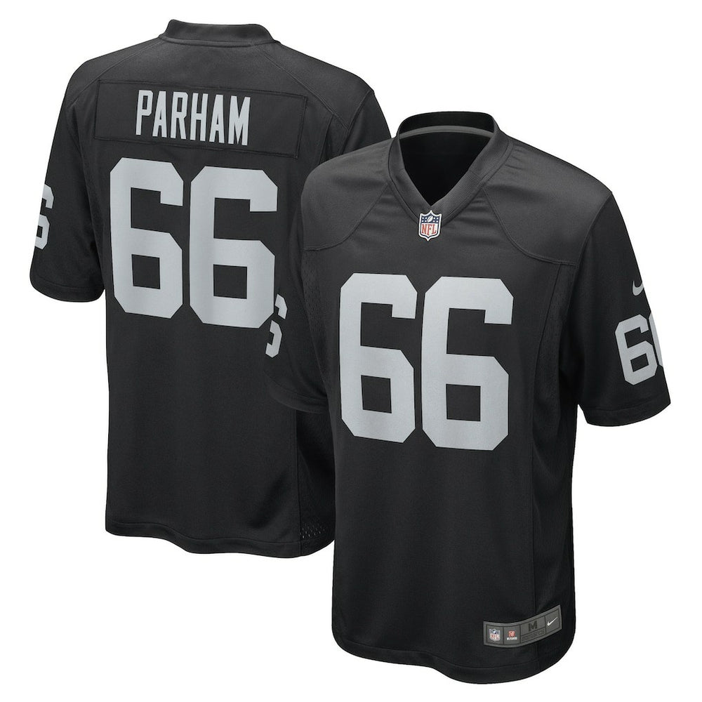 Nike Dylan Parham Las Vegas Raiders Game Player Jersey Black