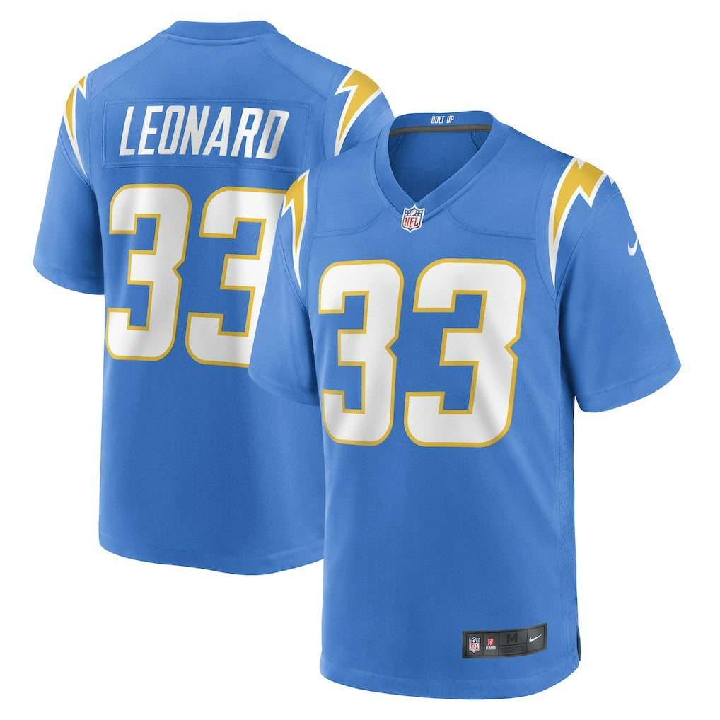 Nike Deane Leonard Los Angeles Chargers Game Player Jersey Powder Blue