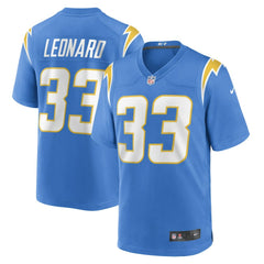 Nike Deane Leonard Los Angeles Chargers Game Player Jersey Powder Blue