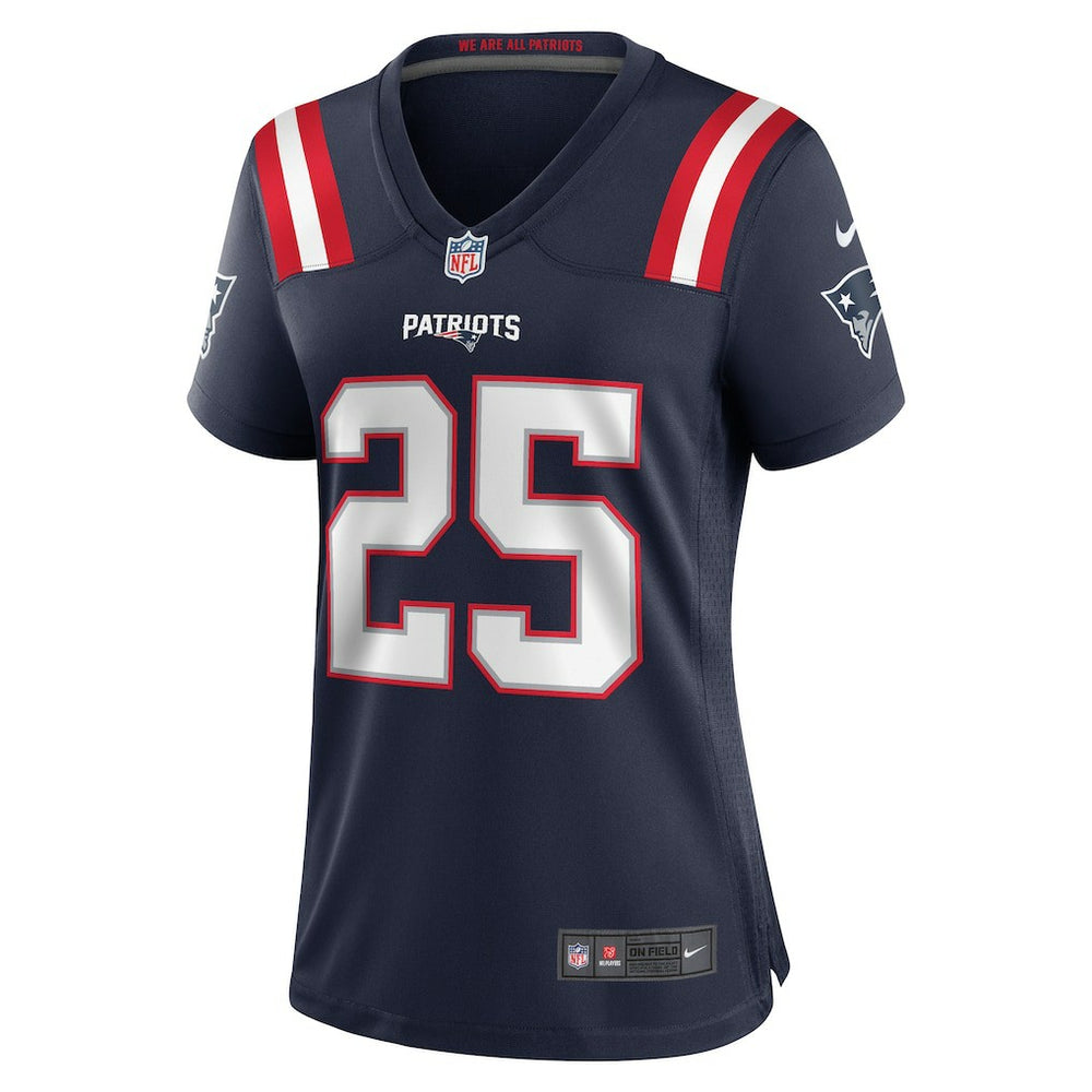 Nike Marcus Jones New England Patriots Women's Game Jersey Navy