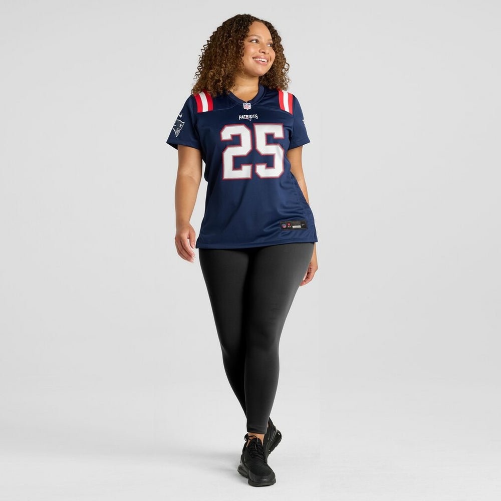 Nike Marcus Jones New England Patriots Women's Game Jersey Navy