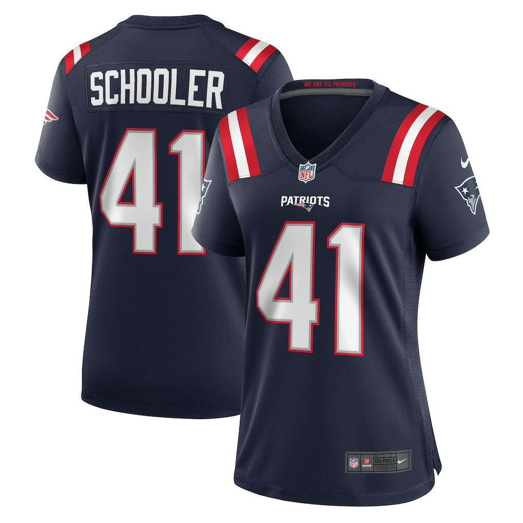 Nike Brenden Schooler New England Patriots Women's Game Jersey Navy