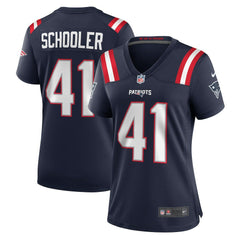 Nike Brenden Schooler New England Patriots Women's Game Jersey Navy