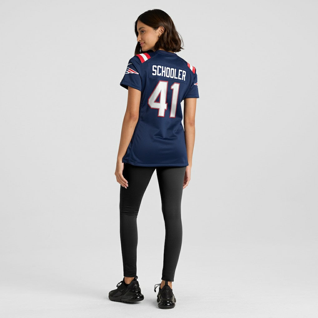 Nike Brenden Schooler New England Patriots Women's Game Jersey Navy