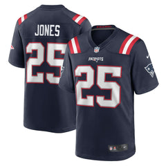 Nike Marcus Jones New England Patriots Game Player Jersey Navy