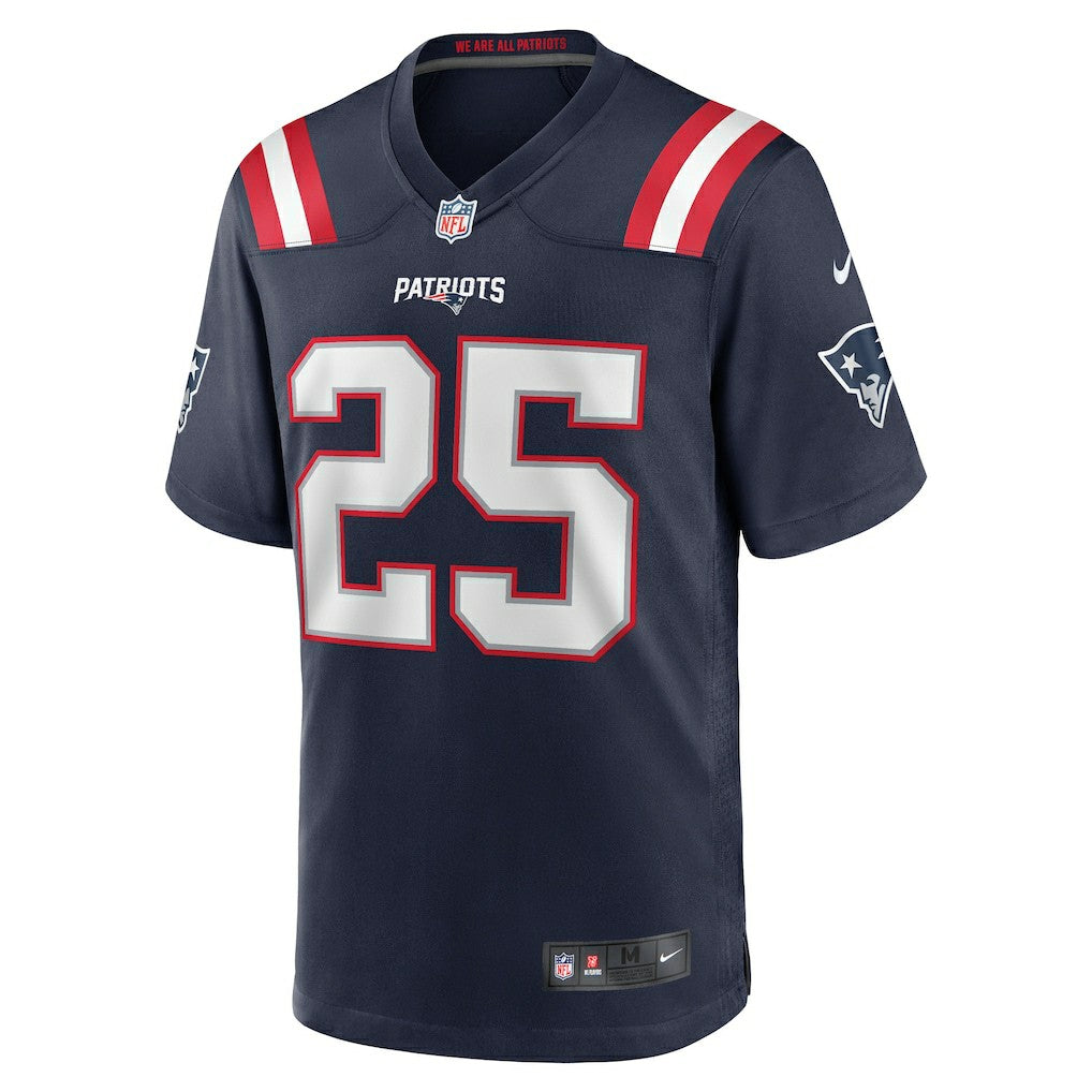Nike Marcus Jones New England Patriots Game Player Jersey Navy