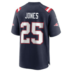 Nike Marcus Jones New England Patriots Game Player Jersey Navy