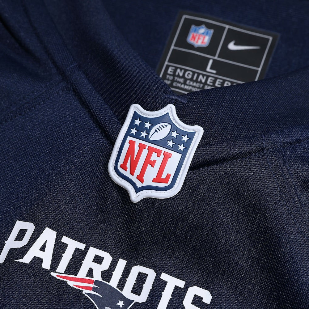 Nike Marcus Jones New England Patriots Game Player Jersey Navy
