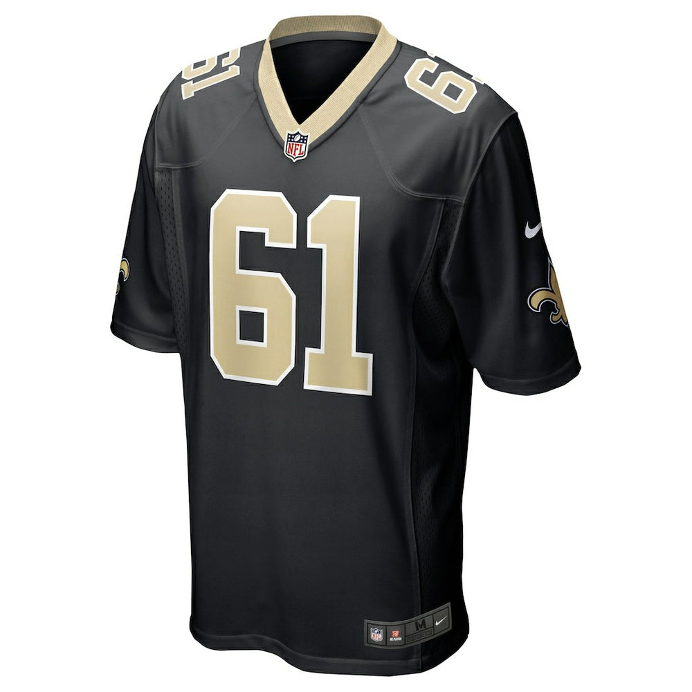 Nike Drew Desjarlais New Orleans Saints Game Player Jersey Black