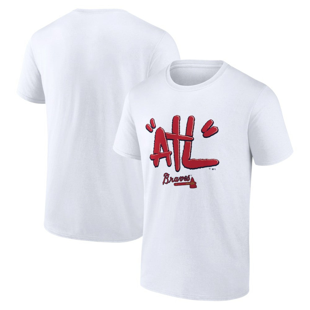 Atlanta Braves ATL Tag T-Shirt - White - MLB on Sale