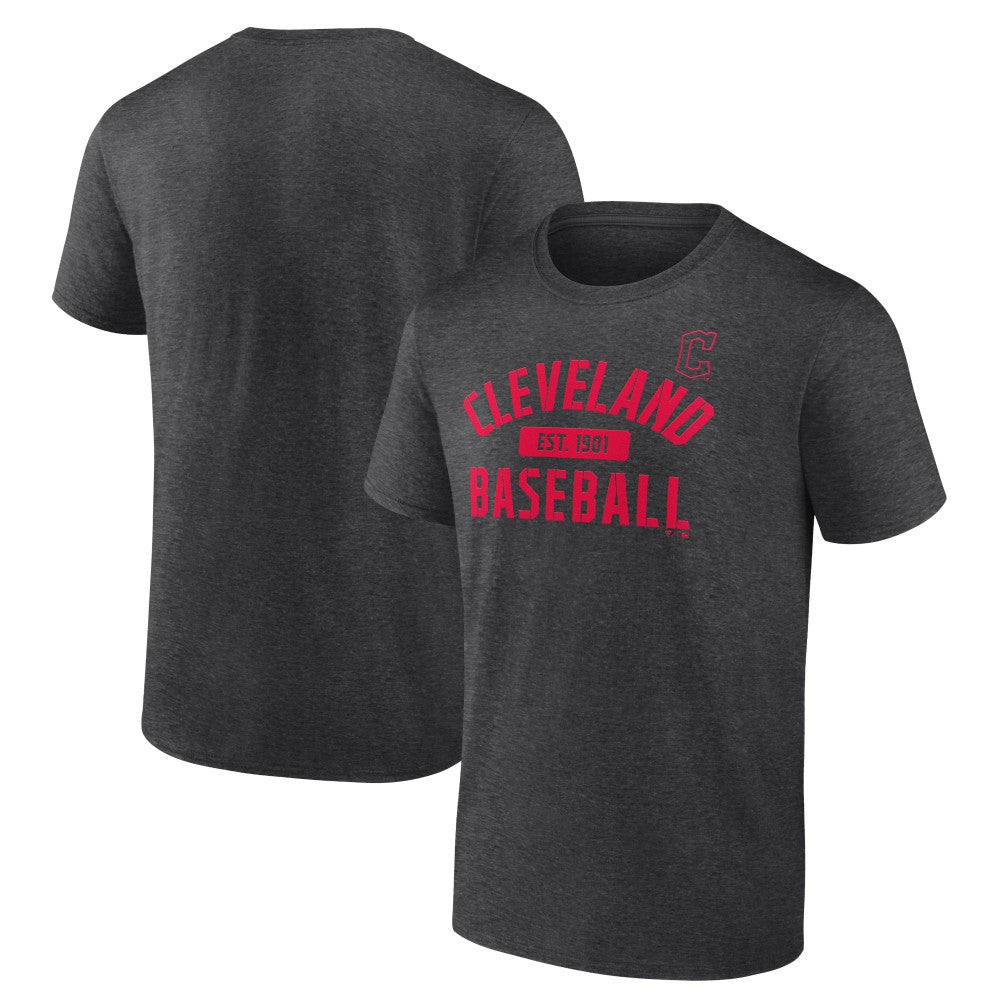 Cleveland Guardians Primary Pill T-Shirt - Charcoal - MLB Lifestyle