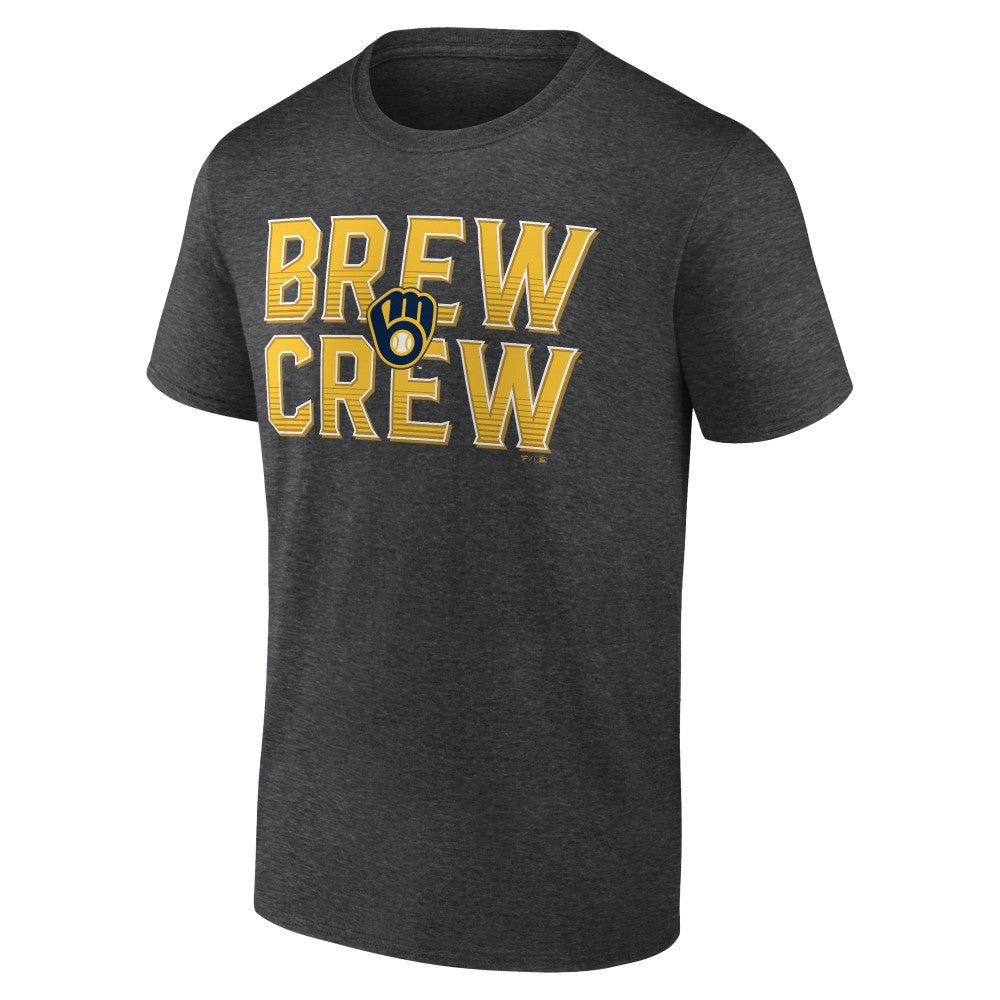 Milwaukee Brewers Brew Crew Fancy T-Shirt - Charcoal - MLB Sale